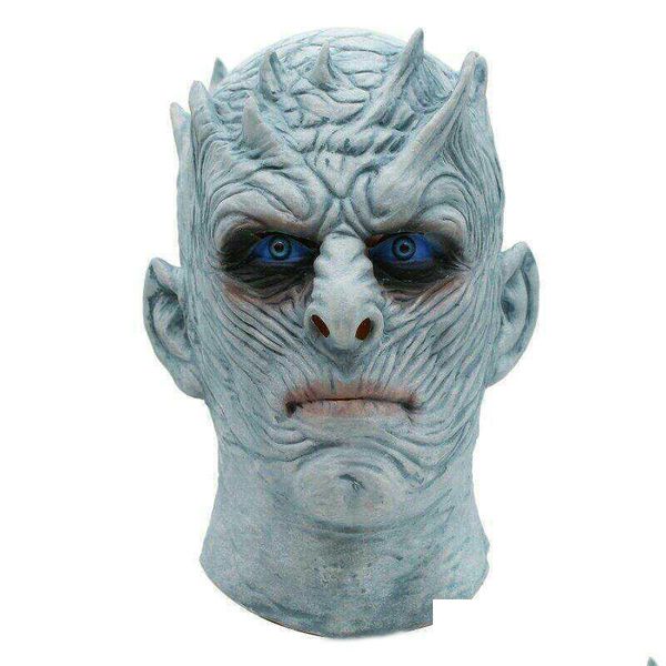 Party Masques Film Game Thrones Night King Masque Halloween Réaliste Effrayant Cosplay Costume Latex Adt Zombie Props T200116 Drop Deliver Dhhyr