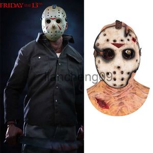 Masques de fête Film Masque de hockey Jason Voorhees Vendredi 13ème Masque effrayant d'horreur Masques de cosplay de fête d'Halloween pour hommes adultes Halloween Cadeau x0907