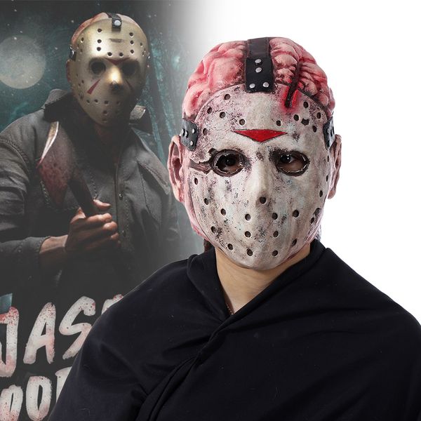 Masques de fête Film Jason Voorhees Masque de terreur Ghost Festival Party Adulte Latex Couvre-chef Casque intégral Halloween Cosplay Costume Accessoire 230905