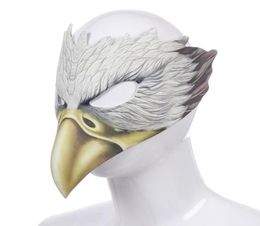 Masques de fête Accessoires de nouveauté Masque d'oiseau Mascarade Costume d'Halloween Adulte Enfants Carnaval Cosplay Dress Up Crow Eagle Face Cover5156507