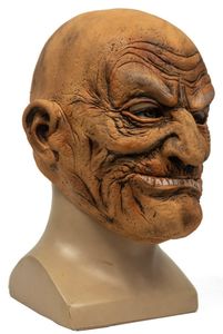 Masques de fête Old Man Face Cap Halloween Party Latex Imitation Masque Chauve Humain 230614