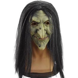 Feestmaskers oude man horror masker halloween feest carnaval full head latex masker volwassen 3D simulatie heks cosplay masker halloween enge rekwisieten 230820