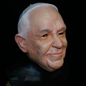 Feestmaskers oude man masker realistische latex menselijke opa decoratief Halloween voor volwassenen 230814