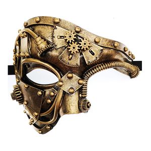 Máscaras de fiesta One Eye Masquerade Halloween Carnival Steam Cyberpunk 230216