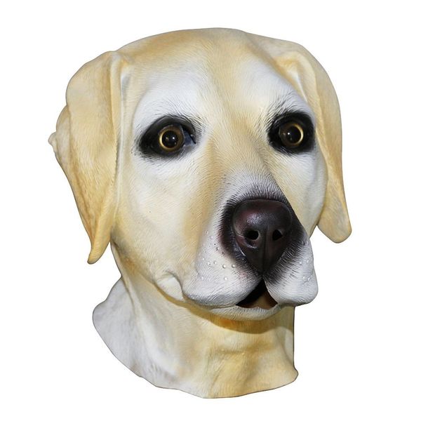 Party Masks Party Ball Masque Costume Purge Labrador Retriever Chien Tête Complète Animal Underdog Rave Cosplay Réaliste Prop 230327