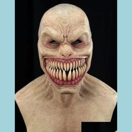 Feestmaskers feestmaskers Halloween horror headdear latex clown devil face er terreur griezelige gagtooth demon cosplay kostuum rekwisieten 22092 dhosp