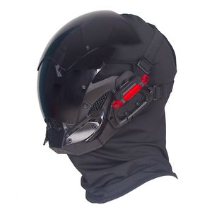 Personalized Cyberpunk LED Light Mask Helmet for Airsoft, Cosplay, Party, Music Festivals, and Halloween - Includes Free Balaclava - Stand Out at Any Event with Our Unique and Futuristic Mask