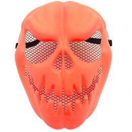 Party Maskers Pompoen Masque Ademend Plastic Cosplay Props Eng Gezicht Halloween 230630