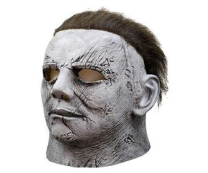 Feestmaskers rctown film Halloween Horror II Michael Myers masker realistische volwassen latex prop cosplay hoofddeksel enge maskerade speelgoed2533608