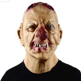 Party Maskers Scary Halloween Masker Terreur Rode Neus Duivel Maskers Horror Themafeest Kostuum Hoofddeksels Tricky Props L230803