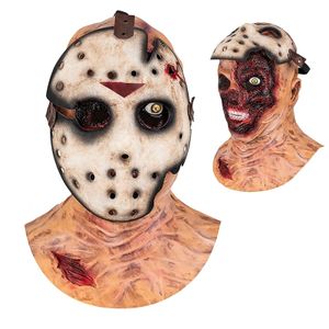 Máscaras de fiesta Máscara de Jason de miedo Máscara de pirata informático de terror Disfraz de látex de cabeza completa Accesorios de cosplay de Halloween para adultos Hombres Mujeres 230626