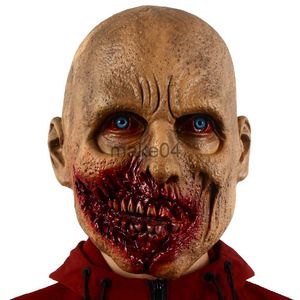 Masques de fête Effrayant Réaliste Halloween Zombie Masque Horreur Déguisement Couvre-chef Maison Hantée Cosplay Props J230807