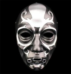 Party Masks Series Death Eater Mask Halloween Horror Malfoy Lucius Resin Private Cosplay Masquerade Costume props1914330
