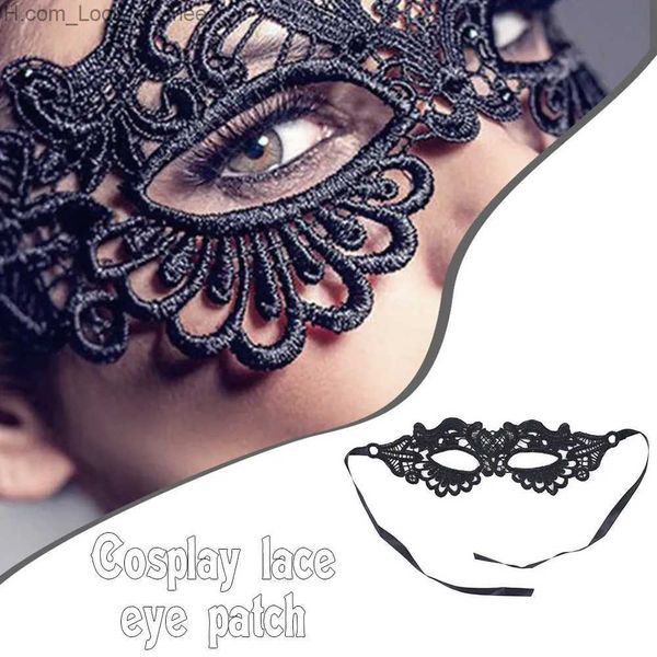 Masques de fête Sexy Lace Eye Mascarade pour adultes Tie Back Cosplay Costume de maquillage pour femmes Brodé pour la fête Halloween H9 Q231007