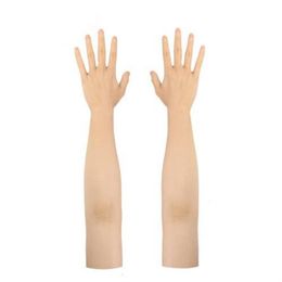 Masques de fête Silicone homme fait gant réaliste de haut niveau femme peau artificielle réaliste fausses mains accessoires 3168