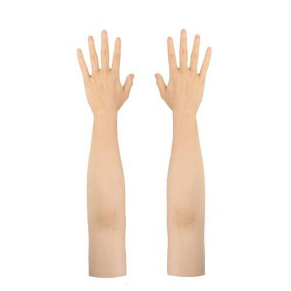 Masques de fête Silicone homme fait haut niveau gant réaliste femme peau artificielle réaliste fausses mains accessoires 208t