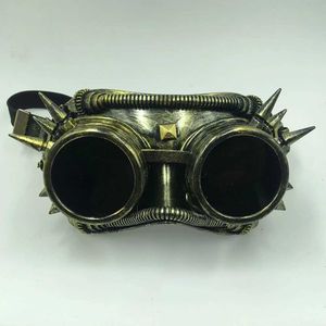 Feestmaskers Steampunk-bril Punk Gothic Welding Retro Network Role-Playing Party Masks Adult Halloween Ball Costumes Props Q240508