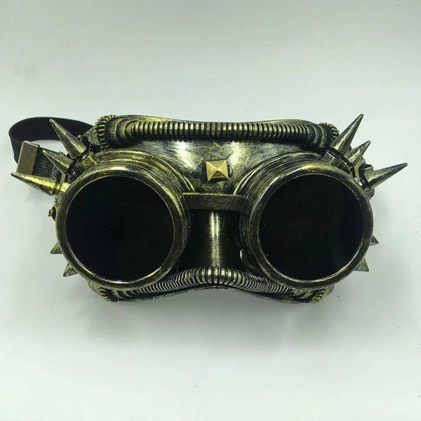 Máscaras de fiesta Gafas Steampunk Punk soldadura gótica de la red retro máscaras de juego de juegos de rol de disfraces de halloween para adultos accesorios Q240508