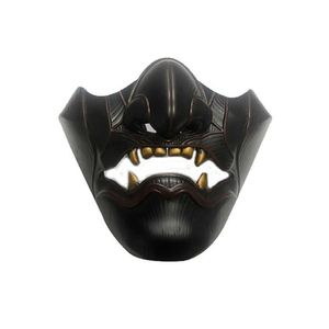 Masques de fête Takerlama Jeu Ghost Oni Masque d'horreur Demi-visage Jin Samurai Cosplay Résine Fl Halloween Props X0803 Drop Livraison Accueil Gar Dh160