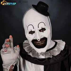 Masques de fête Terrifier 2 Art le masque de clown Cosplay masques en latex casque mascarade Halloween accessoires de costumes de fête Q231007
