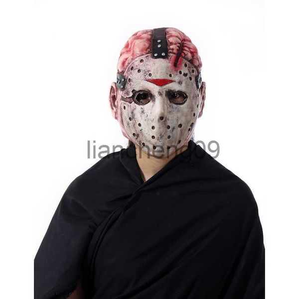 Party Masks Terror Mask Movie Jason Voorhees Festival Ghost Festival Party Latex Adulte Headgear Full Face Casque Halloween Cosplay Costumes Accessory X0907