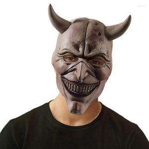 Feest maskeert de zwarte telefoon Grabber Mask Cosplay Anime Movie Halloween Costumes Accessoire Carnival Animal Horns Props