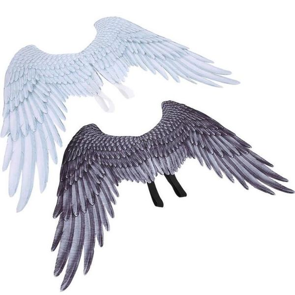 Masques de fête Les grandes ailes d'ange sexy Fée Plume Déguisement Costume Halloween Prop Décoration Cosplay267S