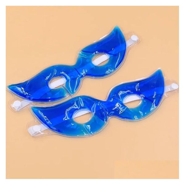 Máscaras de fiesta Terapéutica Calmante Belleza Máscara para ojos Reutilizable Hielo Gel frío Relaja los ojos cansados Diario Fresco Protector Masr M21 Gota Entregar DH14N