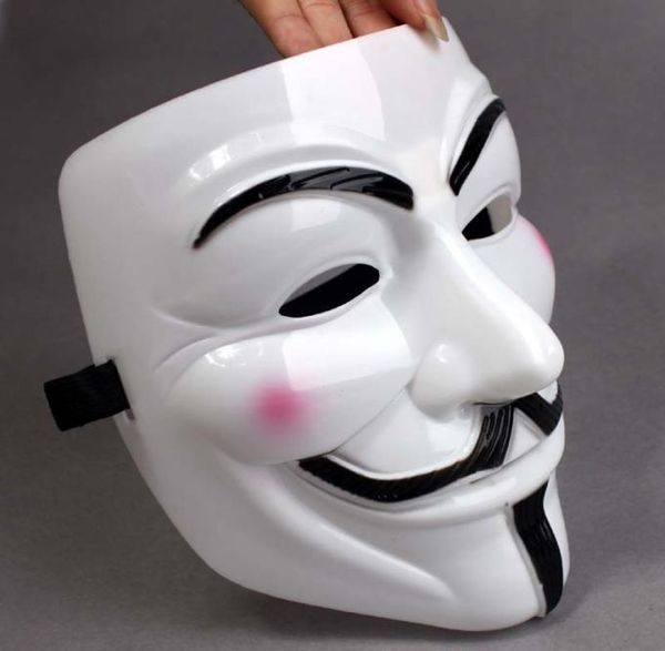 Máscaras de fiesta V para máscaras de Vendetta Anonymous Guy Fawkes disfraces accesorios de disfraces para adultos máscaras de cosplay de fiesta de plástico 4733218