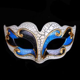 Feestmaskers Venetiaanse balmaskers bovenste crack half gezicht maskerade masker Halloween themafeest cosplay masker dance make -up rekwisieten cki86 230818