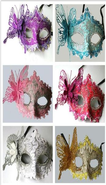 Masques de fête Venetian Masquerade Halloween Mask Sexy Carnival Dance Maskcosplay Fancy Wedding Gift Mix Color4320982