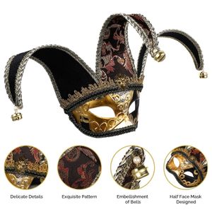 Feestmaskers Venetiaanse stijl maskerade Halloween Carnaval Fancy Ball Up heren Venetië 221201