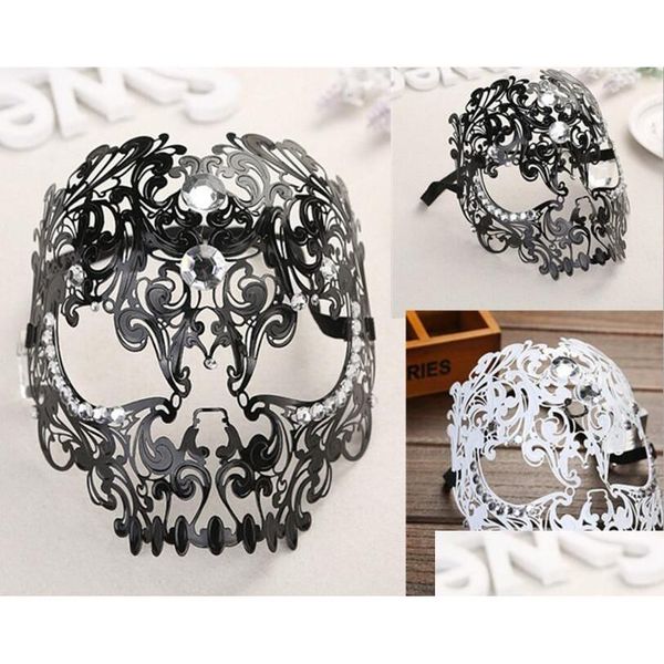 Máscaras de fiesta Venecia Hierro Diamante Máscara - Mascarada de metal Cosplay para fiestas de graduación Regalos Entrega de entrega Home Garden Suministros festivos DHPJZ