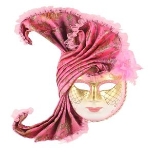 Feestmaskers Venice Mask High Gradecloth Gold Powder Painted MaskHaldeen Masker Props Anime 220920