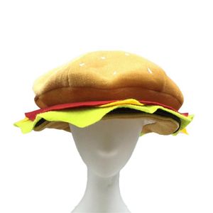 Masques de fête WZCX Burger drôle Halloween chapeau personnalité dimanche de Pâques unisexe marée décontracté bonnet adulte casquette