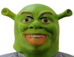 Feestmaskers Xmerry speelgoedfilmrollen Shrek cosplay masker Halloween kostuum Fancy Dress Props latex6262015