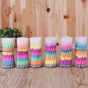 Party Multi Color Rainbow Highlighters Gel Penkantoor School Home Decor Party Diy Decorations Birthday Feestjes Decorts Kids 20220511 D3