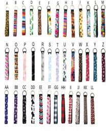 Fête Néoprène Bracelet Porte-clés Lanyard Serape Imprime Sangle Bande Anneau Fendu Porte-clés Porte-clés Main Poignet Longes Porte-clés F6502872