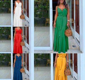 Noche de fiesta Elegante Sexy Maxi Vestidos de verano Multicolor Tropical Jungle Leaf Boho Vestido largo Sling Back vestido de talla grande X06292457689