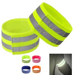 Feestreflecterende banden armriem led reflectiv lichtarm armband riem veiligheidsgordels voor nacht rennen jogging fietspolsband