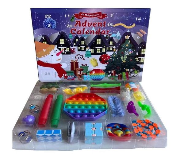 Fête sensorielle 24 pièces ensemble calendrier boîte de mer compte à rebours Pack jouets de l'Avent faveur de Noël Noël CCA12675 envoyer par Lqudb4144077