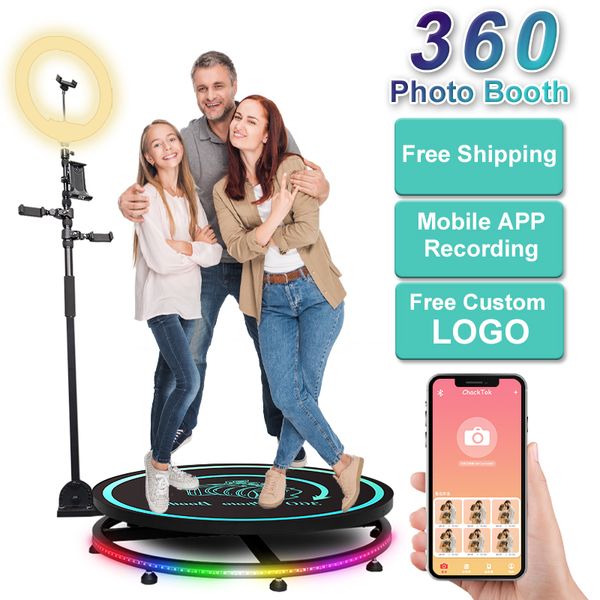 Caméra d'éclairage d'étape de rotation lente de partie 360 degrés Photobooth vidéo automatique 360