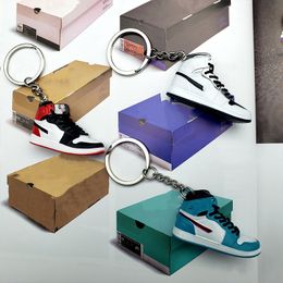 Merk Sneaker Keychain 3D Sports Shoes Key Chains ornament Party Gift Creative Fashion Doll Single Footwear Single Model Shoe