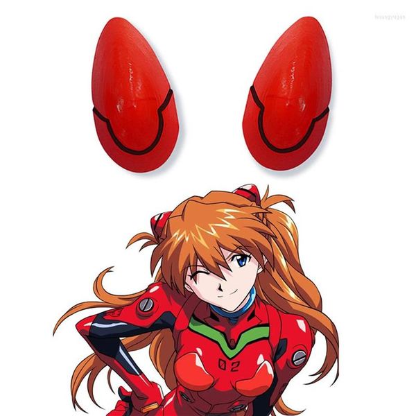 Fournitures de fête 1 paire de pinces à cheveux blanches Anime Asuka Langley Soryu épingles à cheveux Ayanami Rei chapeaux accessoires de cosplay japonais Hairwe2950