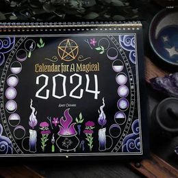 Fournitures de fête 1 pièce 2024 Almanach magique : Calendrier magique pour une vie quotidienne Livre broché