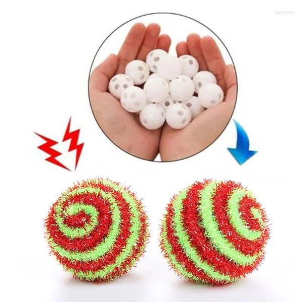 Fourniture de fête 10pcs 24 mm Balles de cloche en plastique Squeaker bébé toys bricolages perles de bruit
