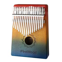 Suministros para fiestas 17 teclas Kalimbas caoba pulgar Piano Reed 17 teclas música teclado madera africano Kalimba dedo Piano2775