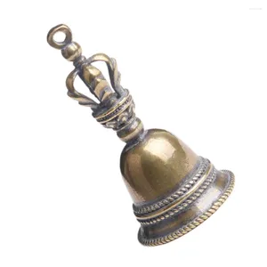 Feestartikelen 2 stuks Bel Sleutelhanger Ringen Mini Decoraties DIY Hangers Messing Bells Hand Rammelaar Ornament Retro Ambachten