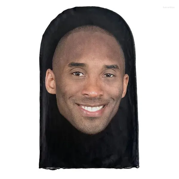 Party Supplies 2024 3D Imprimé sans couture Kanye Face masque Célébrité drôle de poussière Couverture solaire Sunding Scarf Cosplay Headwear Hip Hop Hood