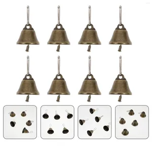 Feestartikelen 25 stuks bronzen hoorn bel vintage decor hangers hangende feestelijke kleine ornament kerst koperen tas mini bellen